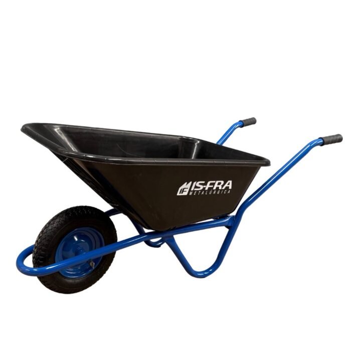 Carretilla 90 L batea plastica- Rueda maciza caucho 320x50 - Imagen 3