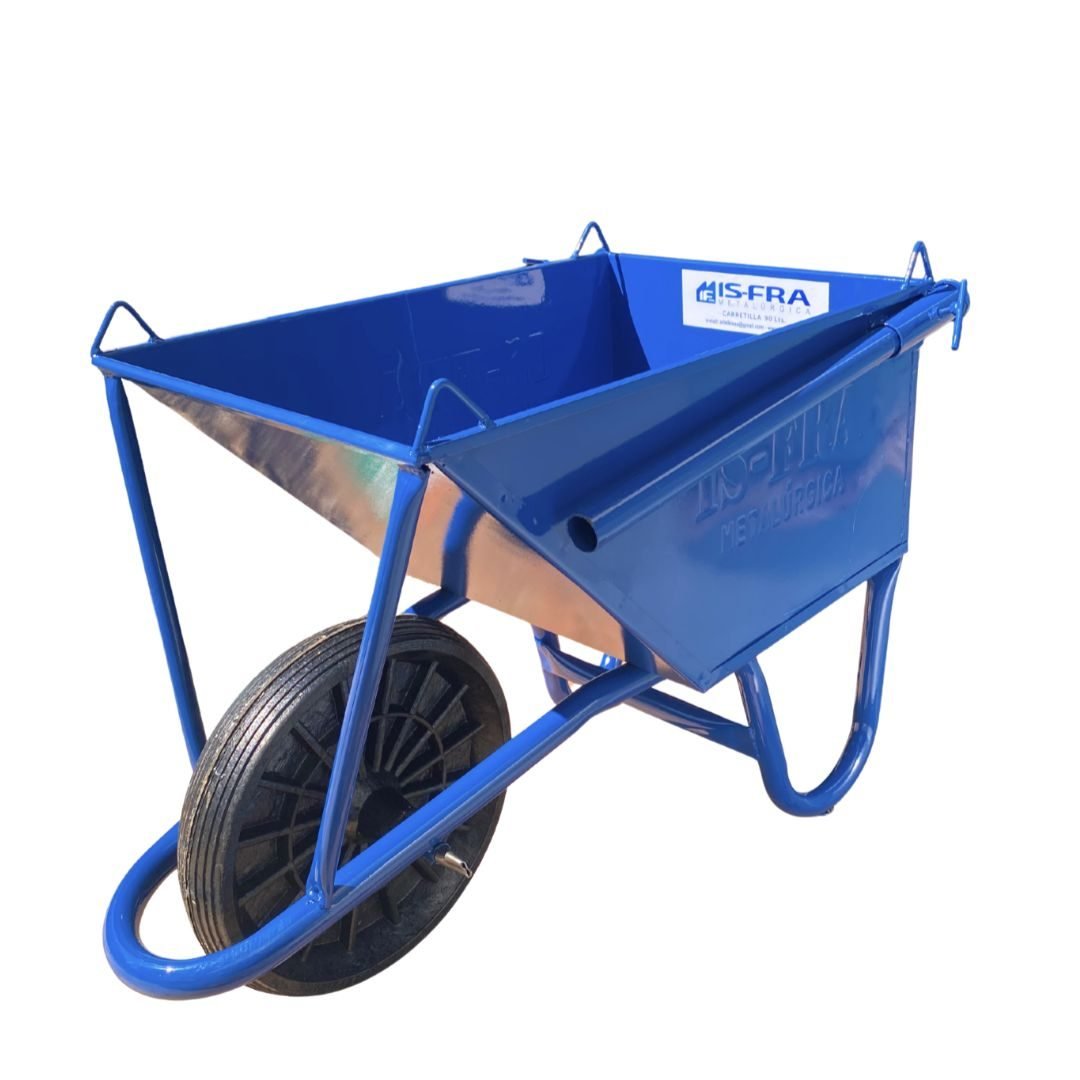 1 Carretilla 90 L puño rebatible - Rueda maciza caucho 360x70 - Imagen 1