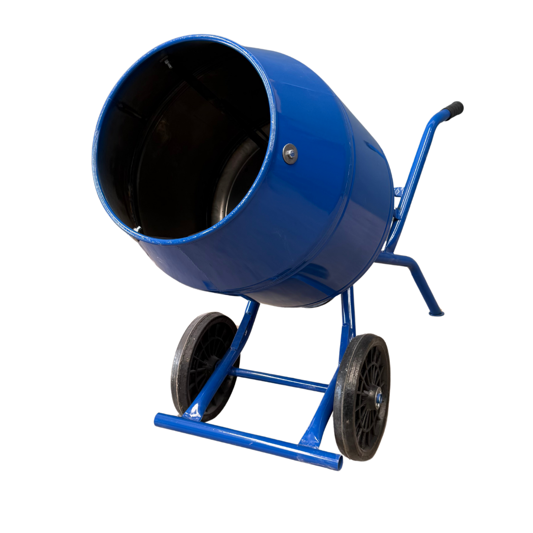 3/4 rueda goma Hormigonera 130 L - Motor 3/4 HP - Rueda maciza goma 330x60 - Imagen 1