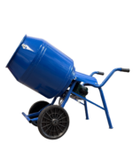 Hormigonera reforzada 150 L - Motor 1 HP - Rueda maciza 360x70